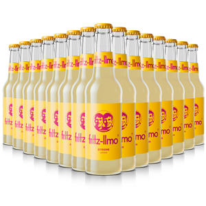 fritz-limo zitrone – Kasten 24 × 0,33 l