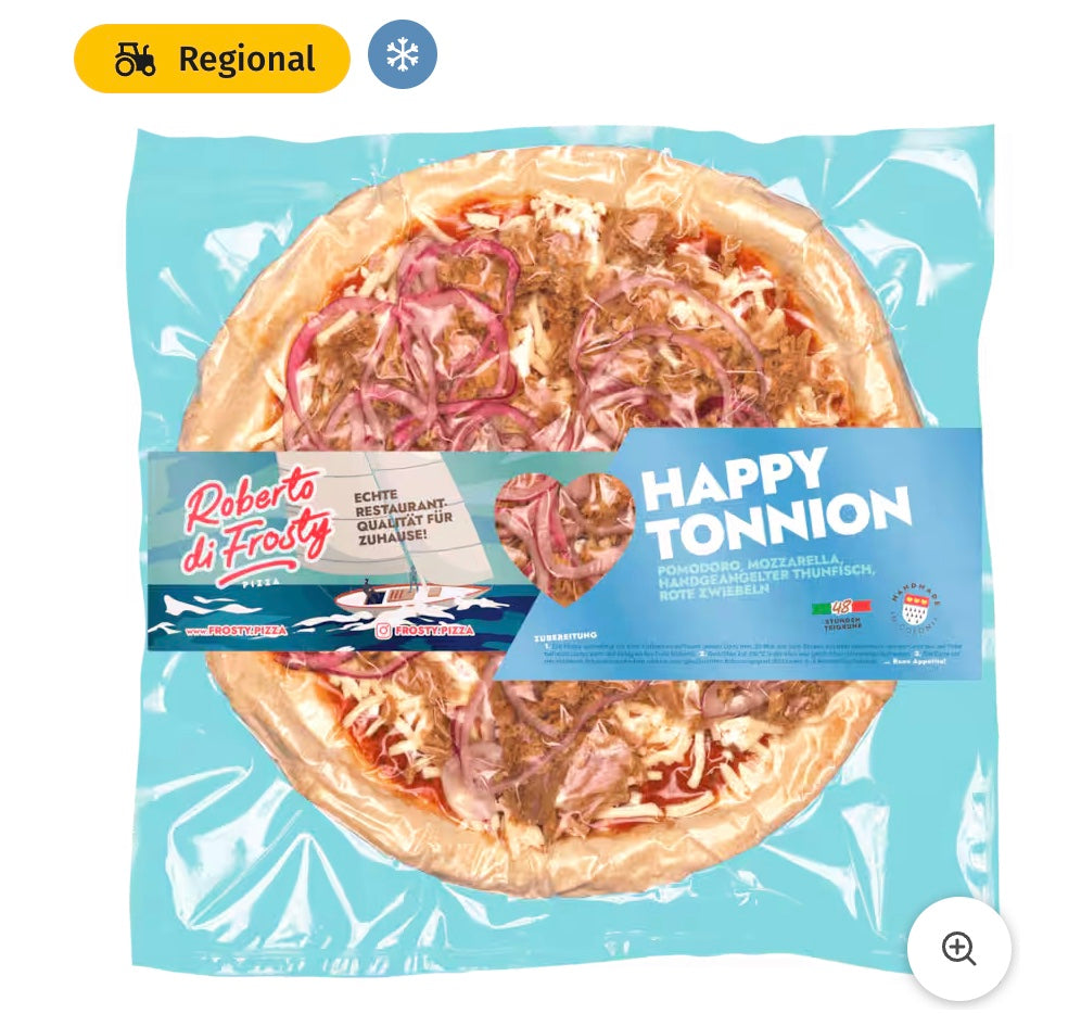NEU! Roberto di Frosty Pizza Happy Tonnion 550g 48h Teigruhe