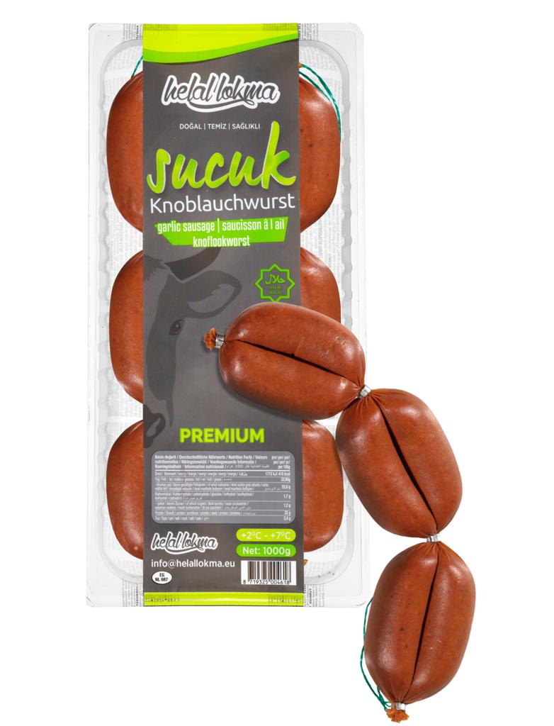 Premium Sucuk 100% Rind ( Knoblauchwurst ) 1Kg
