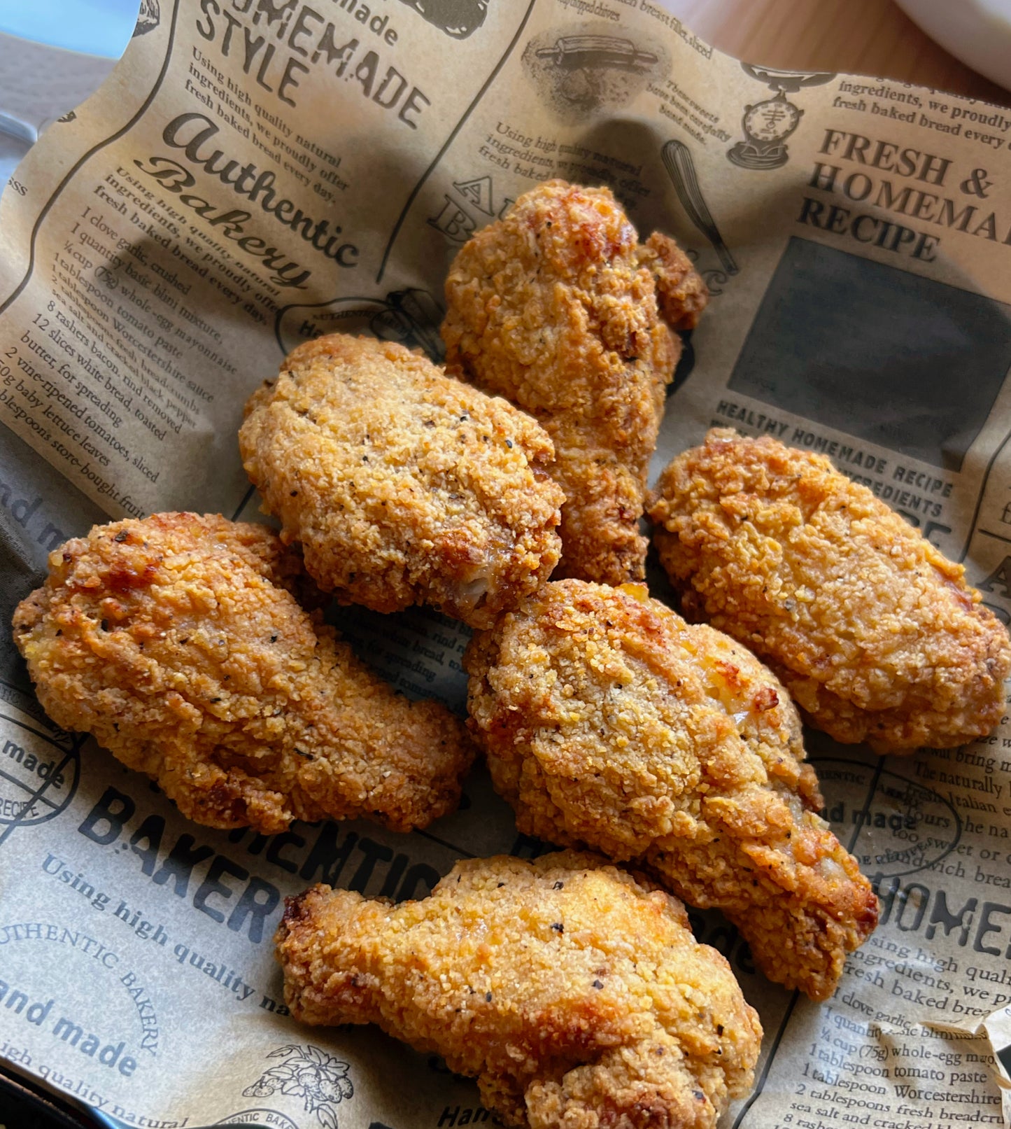 Crispy Hot Wings nach Original Rezept 1 KG handgeschächtet ( Bio Marinade )