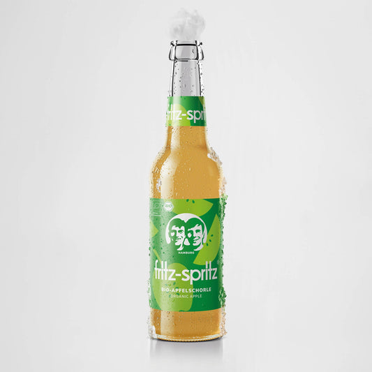 fritz-spritz Bio-Apfelschorle – Kasten 24 × 0,33 l
