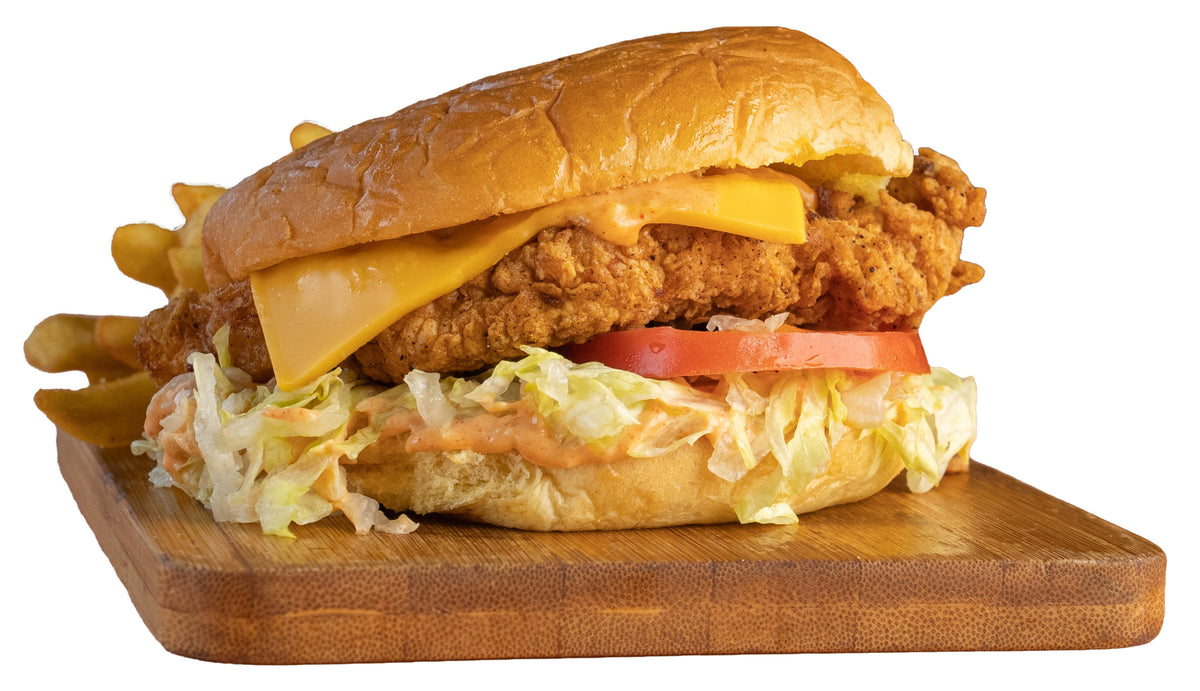 Nashville Crunch Chicken Burger mit knusprig paniertem Chicken-Filet
